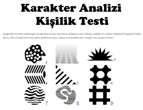 karakter analizi